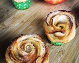 Une image de l'étape 2 de Rose feuilletée aux pommes.