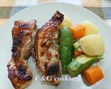 A picture of step 14 of Lemon-Garlic Marinated Chicken Chops C&G.