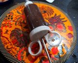 A picture of step 8 of Chocolate double decker cake🎂.