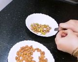 A picture of step 1 of HomeMade Italian Torrone /Nougat Recipe Almond & pistachio Torrone.