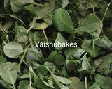A picture of step 1 of Methi Besan Paratha/ Fenugreek Paratha.