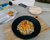 Foto langkah ke 6 dari resep Spaghetti Aglio e-Olio with Shrimp Ball Sauce.