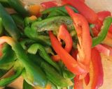 A picture of step 1 of Roasted "Bell" pepper pasta.