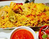 A picture of step 16 of Chicken pulao in my style.