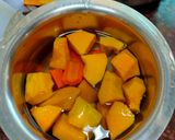 A picture of step 1 of Pumpkin carrot soup.