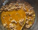A picture of step 4 of Methi Keema Matar Masala.