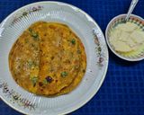 A picture of step 4 of Pumpkin Paratha.