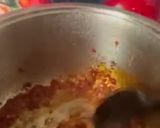A picture of step 1 of Bulgur with Tomatoes and Pomegranate Molasses.