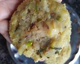 A picture of step 3 of Stuffed bread omelette without egg.