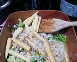 A picture of step 3 of Ground Pork Chow Mein.
