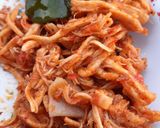 Foto langkah ke 4 dari resep Ayam Suwir Pedas Manis.