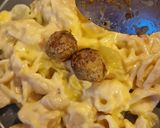 عکس مرحله 12 از دستور Mac & Cheese (مک اند چیز) با گوشت قلقلی 🍝🧀