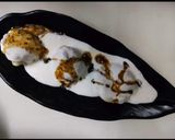 A picture of step 6 of Dahi vada in Appe pan.