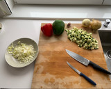 Foto del paso 1 de la receta: Fideuá con gambón, vieiras y calamares