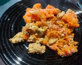 Une image de l'étape 8 de Parmentier poulet patates douces et carottes.