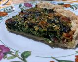 Foto del passaggio 5 della ricetta Quiche broccoletti (cime di rapa) e pancetta