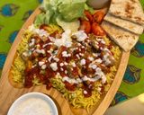 A picture of step 8 of Halal Guys Chicken & Rice Platter ❤️.