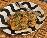 A picture of step 3 of Mushroom pepper fry.
