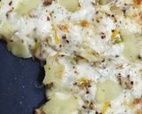 A picture of step 5 of Pizza with pineapple chunks by azmat #eid k pakwan.