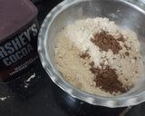 A picture of step 1 of Parle g and marie biscuit cake.