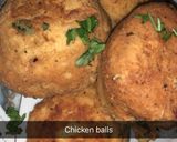 A picture of step 6 of Chicken balls.