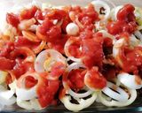 Lecsós tarja, sütőben sütve recept fázis 3 fotója