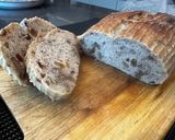 A picture of step 9 of Fig / Cranberry and Walnut Sourdough bread.