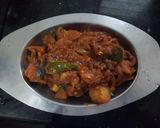 A picture of step 4 of Instant Aloo Subzi.