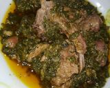 A picture of step 5 of Mutton spinach ♥️.