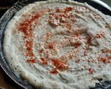 A picture of step 3 of Crispy Rava Mysore masala dosa.