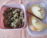 Foto del paso 3 de la receta Empanadas rellenas de bacón y queso conté al horno