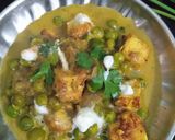 A picture of step 4 of मटर पनीर (matar paneer recipe in Hindi).
