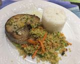 Foto del paso 2 de la receta: Bagre al Ajillo & Trigo con Vegetales #lacocinadegiri#pescado #bagre
