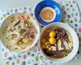Hình bước làm 4 của món Gỏi gà hành tây rau răm