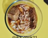 Foto langkah ke 4 dari resep Bubur nasi kuah bacem.
