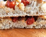 A picture of step 12 of Focaccia with Cherry Tomatoes and Sourdough Starter.