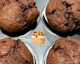 Foto langkah ke 5 dari resep Choco Banana Muffins Full Butter, Super Moist (Tanpa Minyak).