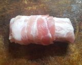 Sajttal, sonkával és baconnel töltött rántott karaj recept fázis 4 fotója