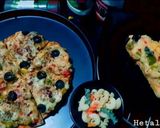મેયોનિઝ પાસ્તા પિઝા(Mayonnaise pasta pizza recipe in Gujarati) રેસીપી સ્ટેપ8ફોટો