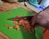 Ünnepi lazacos bruschetta sajtrácson, kapros mártással recept fázis 4 fotója