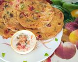 A picture of step 5 of Healthy Tasty Masaledar Vegetable High Protein Oats Chilla.