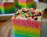 Foto langkah ke 12 dari resep Rainbow Steam Cake Ny. Liem.