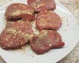 Marha steak besamelles spárgával, sajttal felül sütve recept fázis 6 fotója