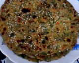 A picture of step 4 of Methi & Bathua paratha.