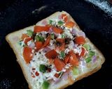 A picture of step 4 of Vegetable Cheese Toast.