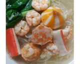 Foto langkah ke 10 dari resep Bihun Kuah Udang.