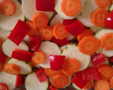 Foto del paso 1 de la receta: Verduras al horno con Agua de Mar y arroz con semillas de calabaza