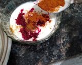 A picture of step 2 of Beetroot Raita.