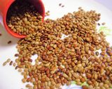 A picture of step 1 of Ulava Charu - Andhra Style.