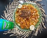 صورة لخطوة 5 من وصفة طعام بلحم وتفاية وزبيب🍚